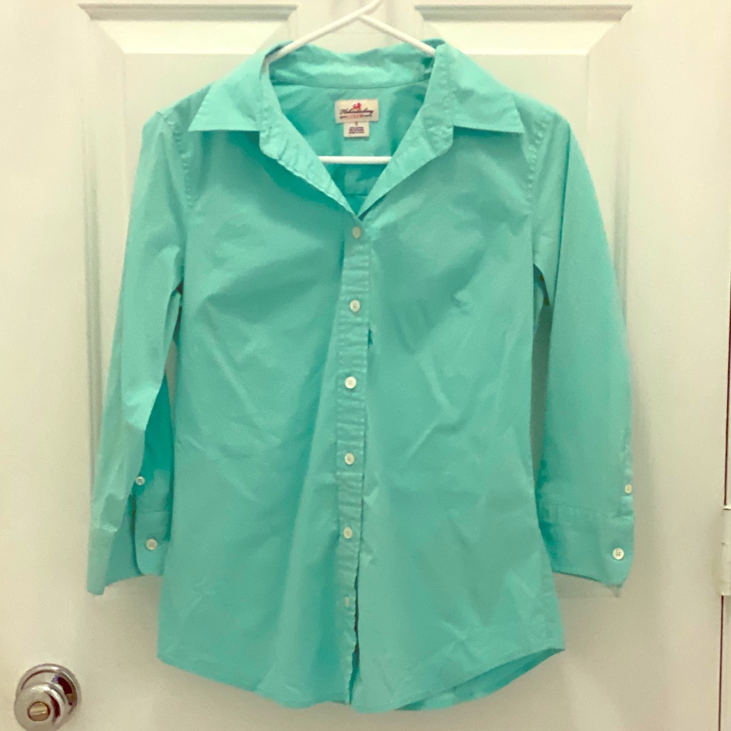 J Crew Mint Button-Down